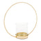 Sander, Candle Holder, H25xW25xD10 cm, Gold/Clear